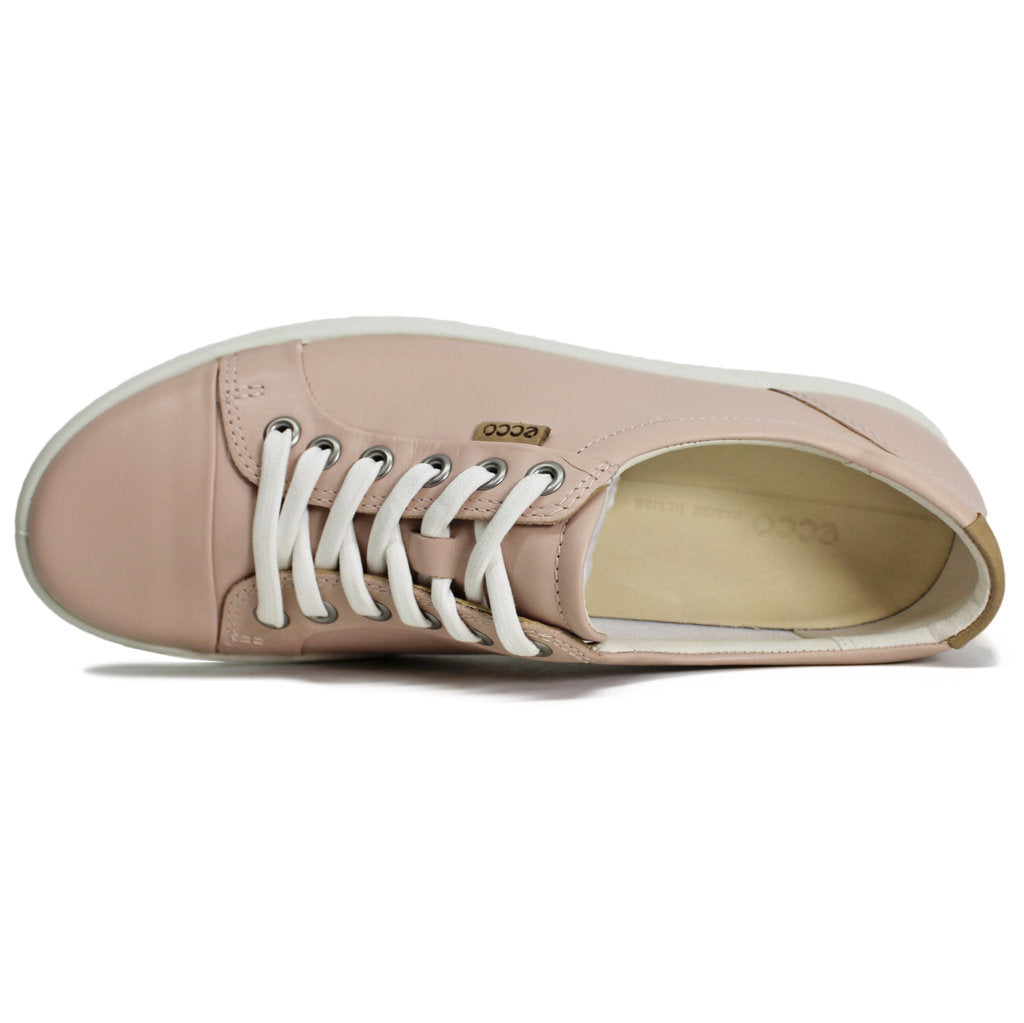 Ecco Soft 7 430003 Leather Womens Trainers#color_rose dust