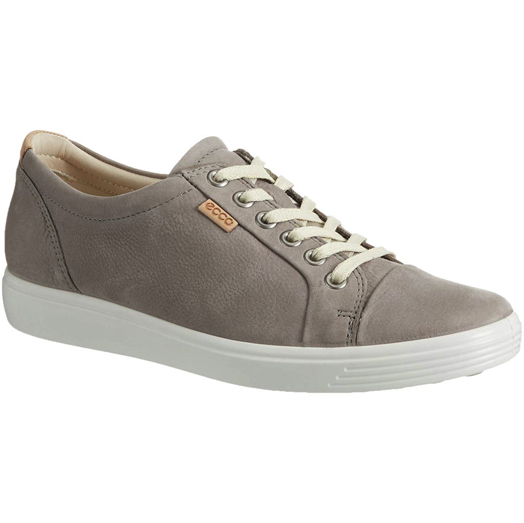 Ecco Soft 7 430003 Nubuck Womens Trainers#color_warm grey