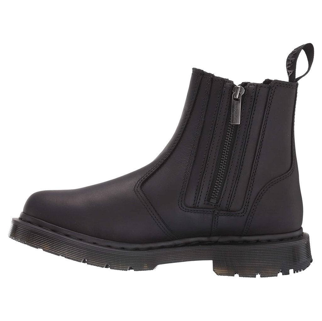 Dr. Martens 2976 Alyson Zip Snowplow Leather Womens Boots#color_black