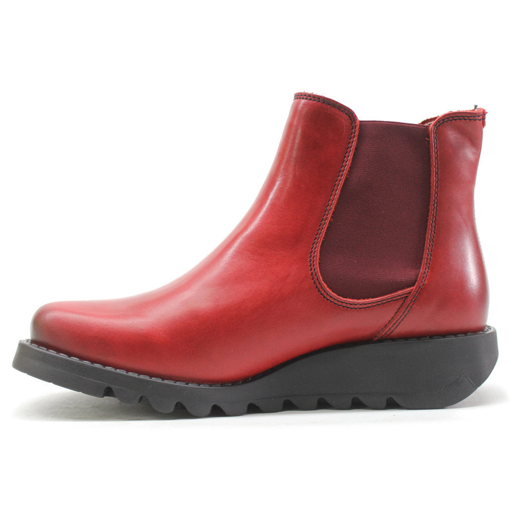 Fly London SALV Rug Leather Womens Boots#color_red red