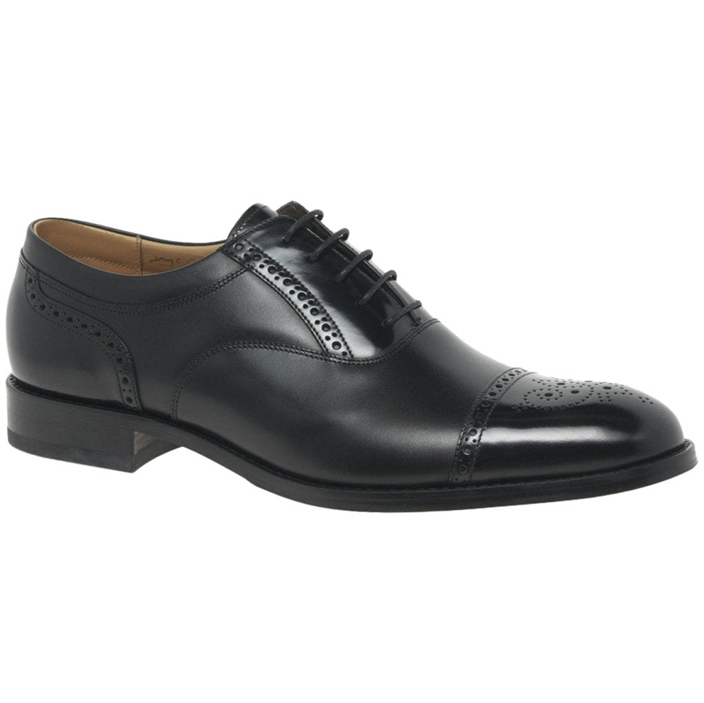 Loake Woodstock Leather Mens Shoes#color_black