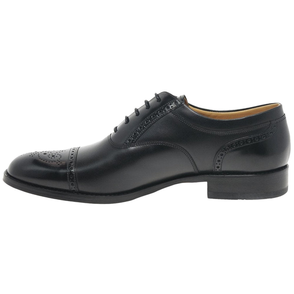 Loake Woodstock Leather Mens Shoes#color_black