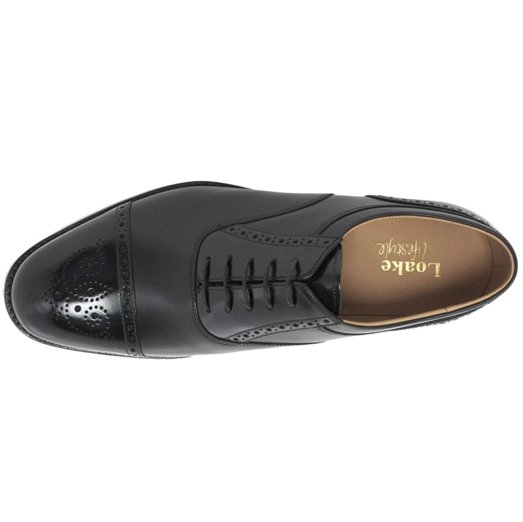 Loake Woodstock Leather Mens Shoes#color_black