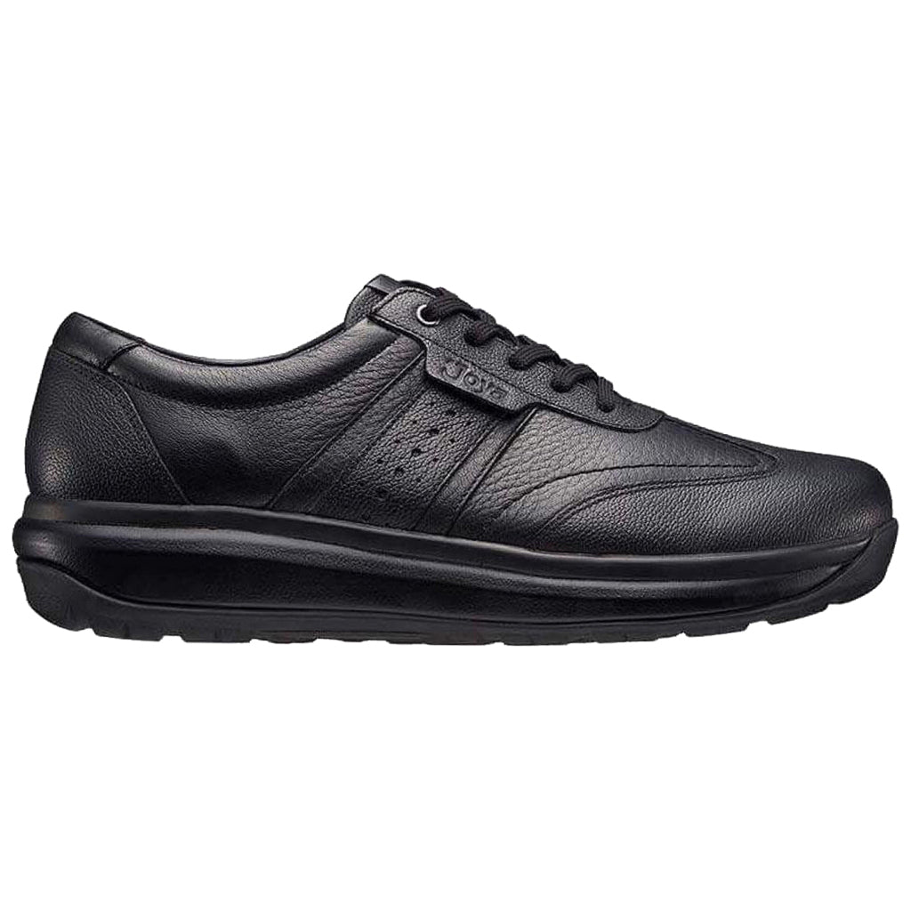 Joya David Full Grain Leather Men's Trainers#color_black