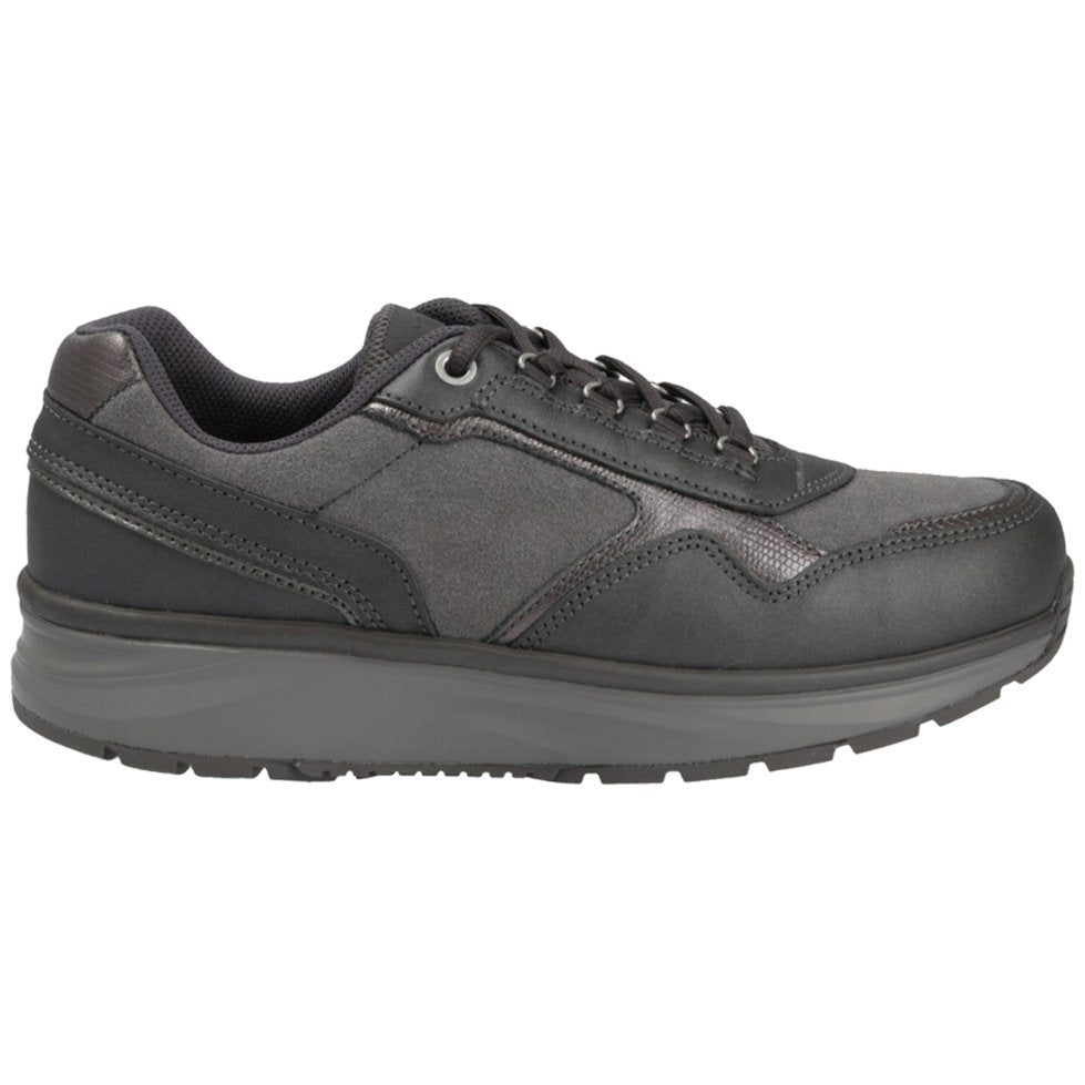 Joya Tina II Full Grain Velour Leather Women's Trainers#color_dark grey