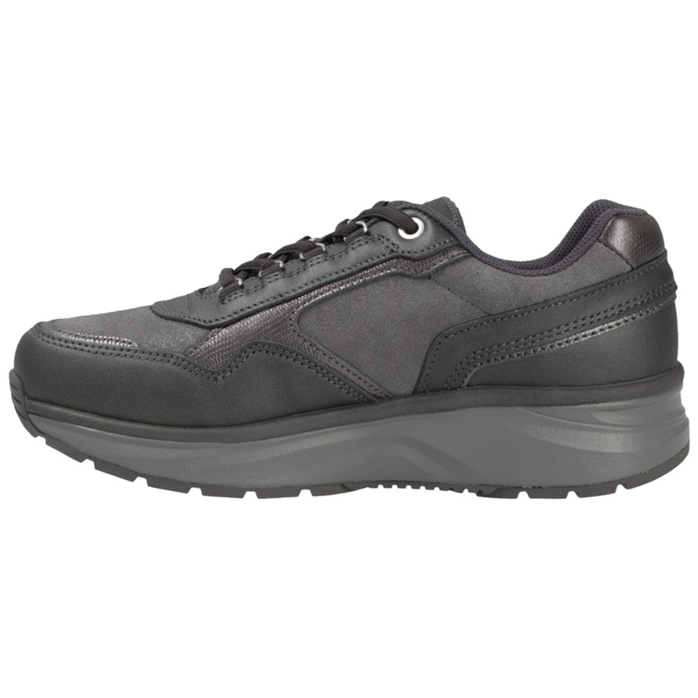 Joya Tina II Full Grain Velour Leather Women's Trainers#color_dark grey