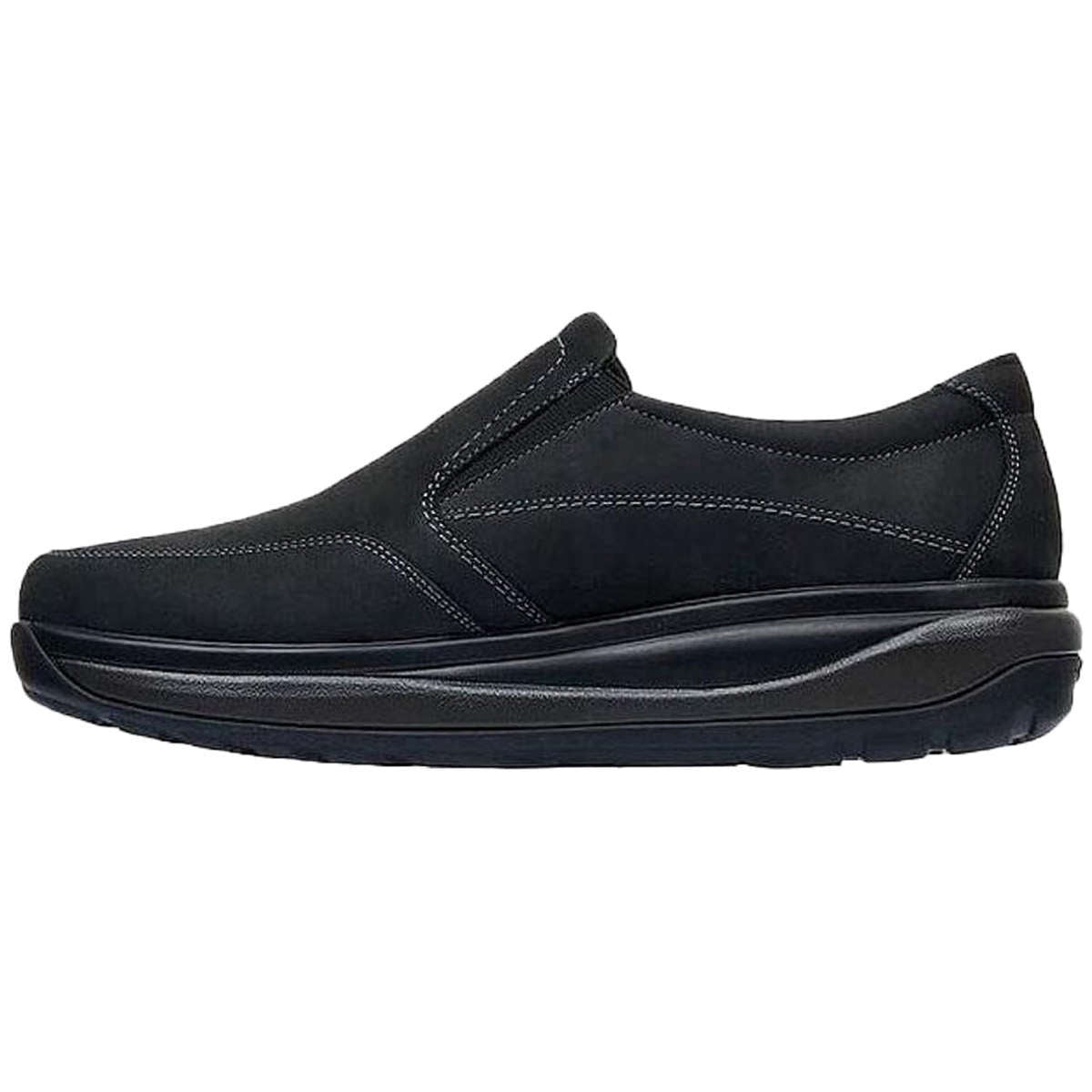 Joya Traveler II Nubuck Leather Men's Slip-On Shoes#color_black