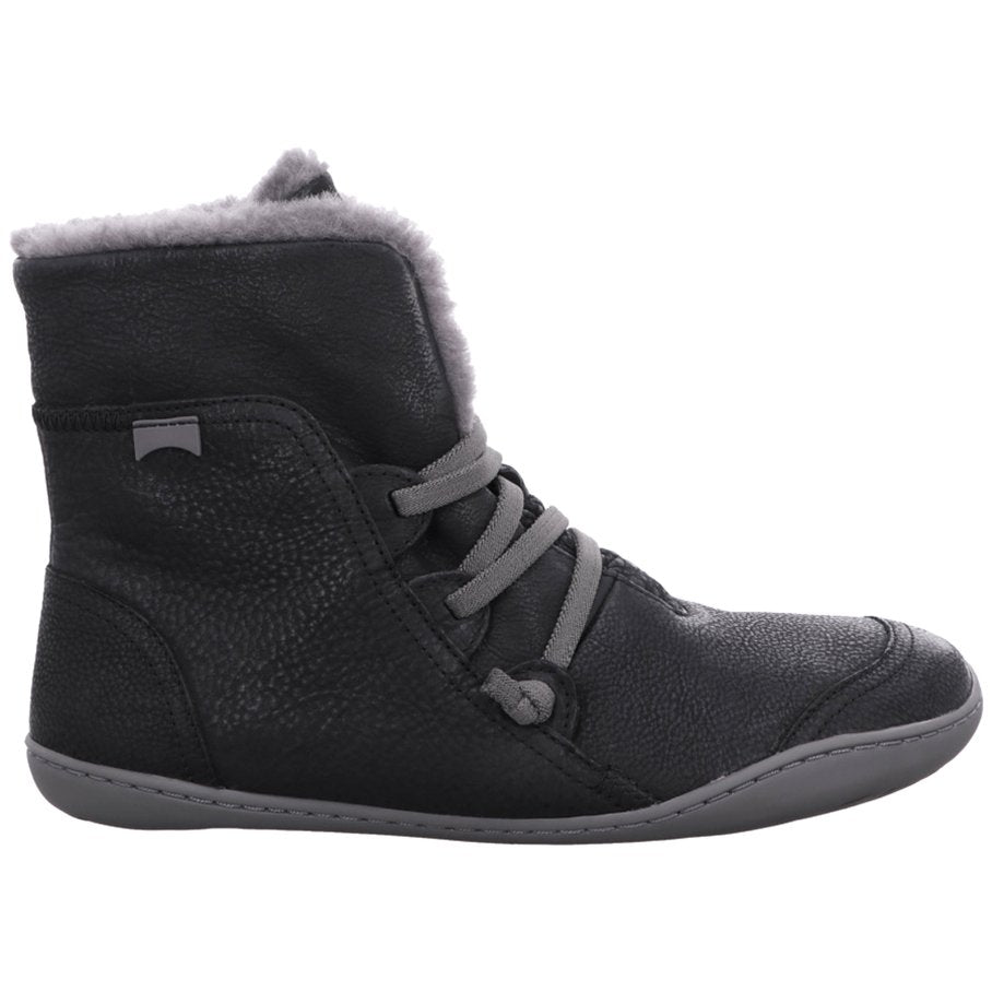 Camper Peu Nubuck Leather Women's Barefoot Boots#color_black