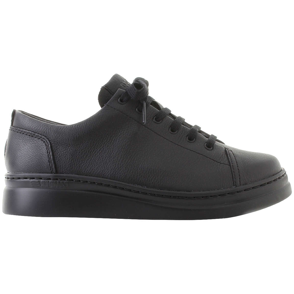 Camper Runner Up Calfskin Leather Women's Low-Top Trainers#color_black