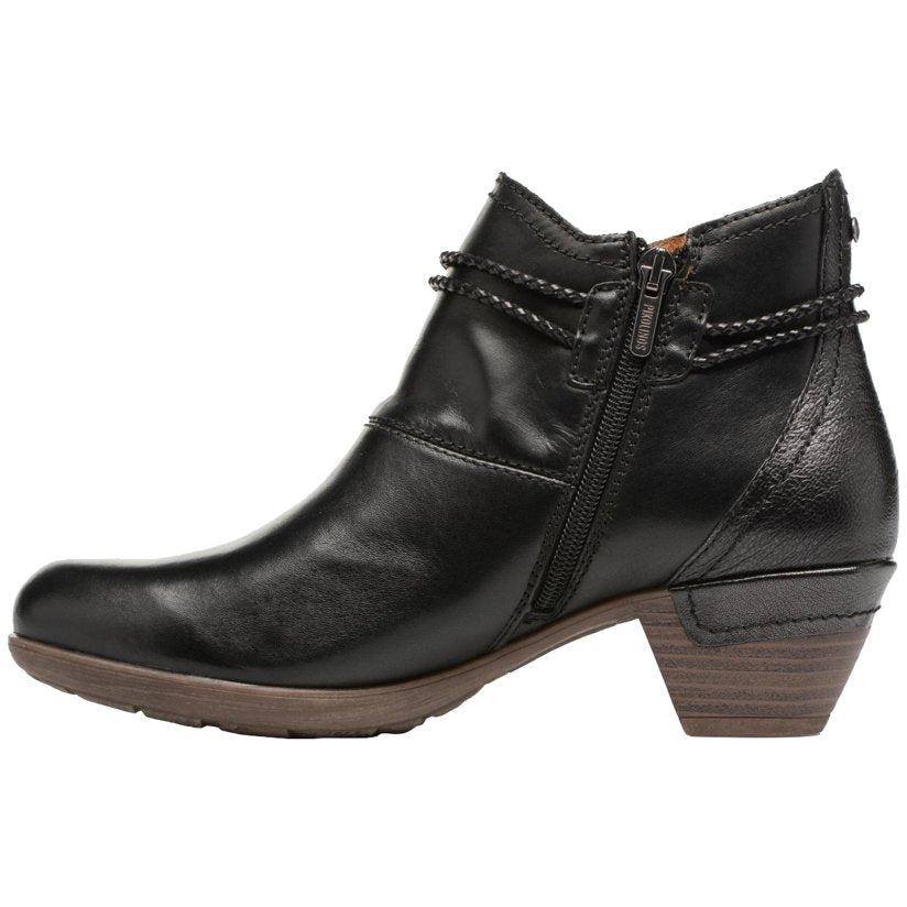 Pikolinos Rotterdam 902-8775 Leather Womens Boots#color_black