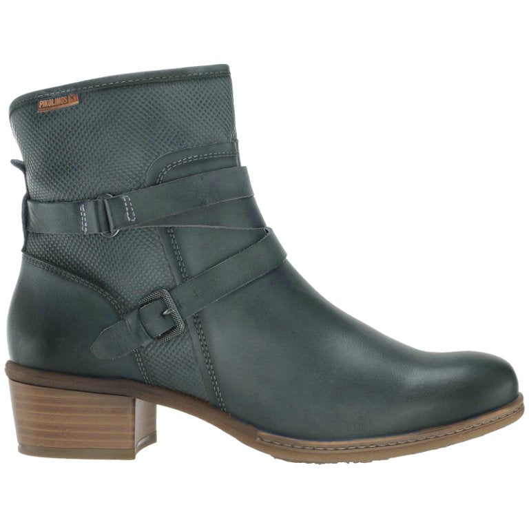 Pikolinos Zaragoza W9H-8907 Leather Womens Boots#color_ocean