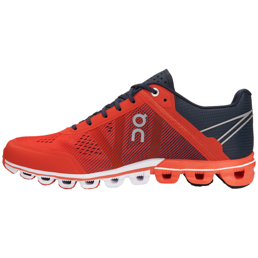 On Running Cloudflow Mesh Women's Low-Top Trainers#color_crimson midnight