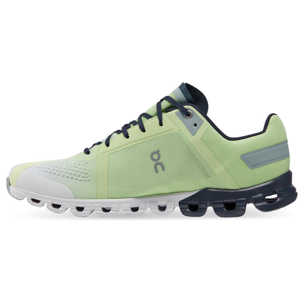 On Running Cloudflow Mesh Women's Low-Top Trainers#color_meadow green white