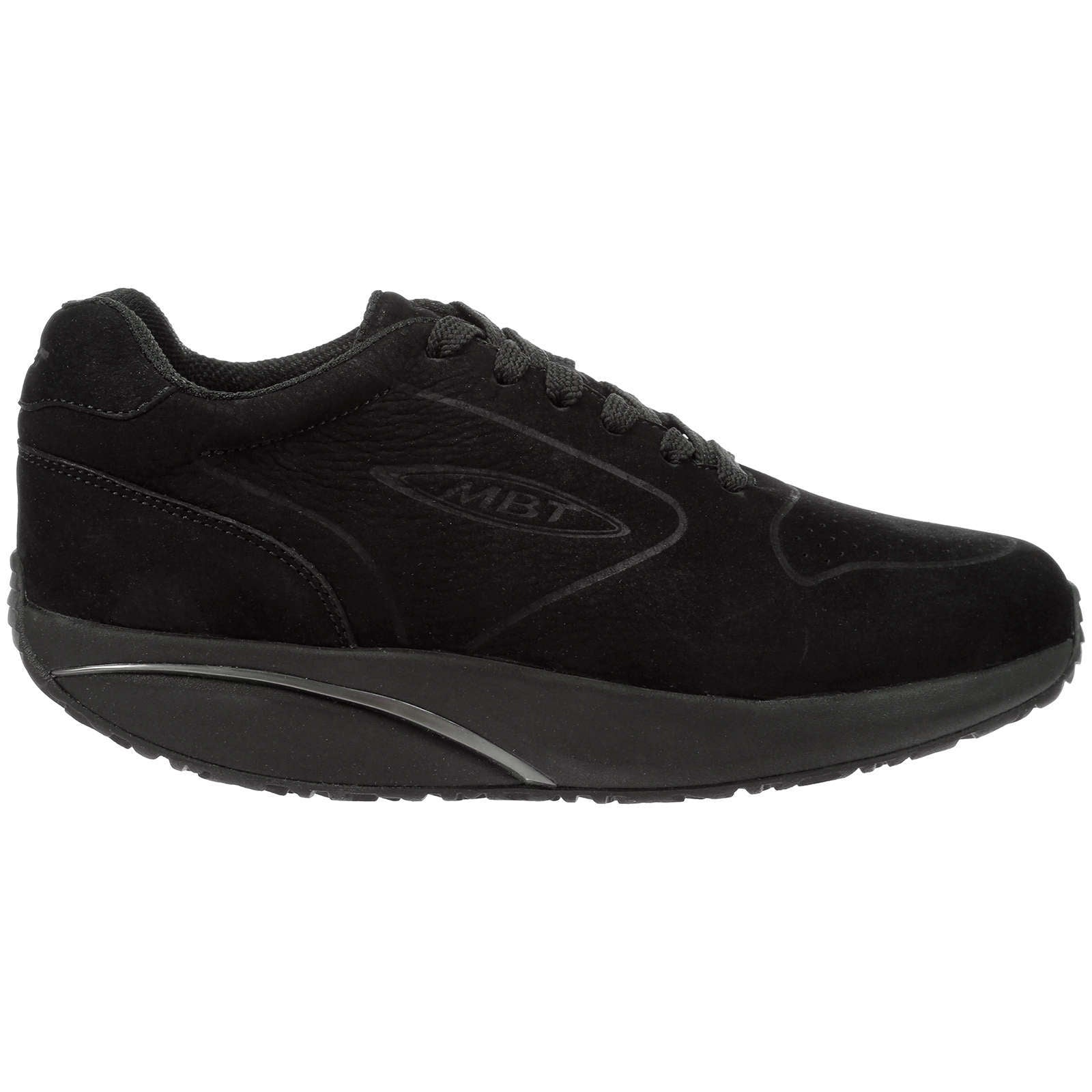 MBT 1997 Synthetic Leather & Mesh Women's Low-Top Trainers#color_black