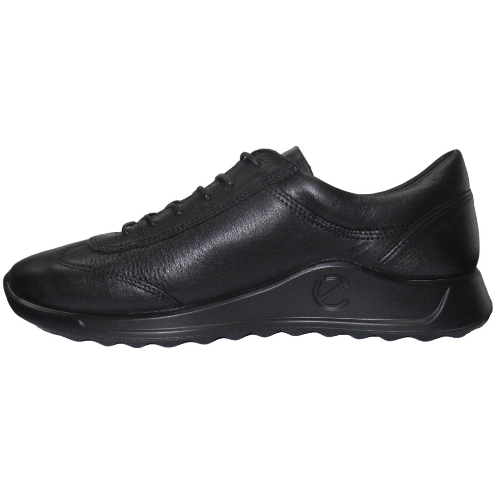 Ecco Flexure Runner 292333 Leather Womens Trainers#color_black