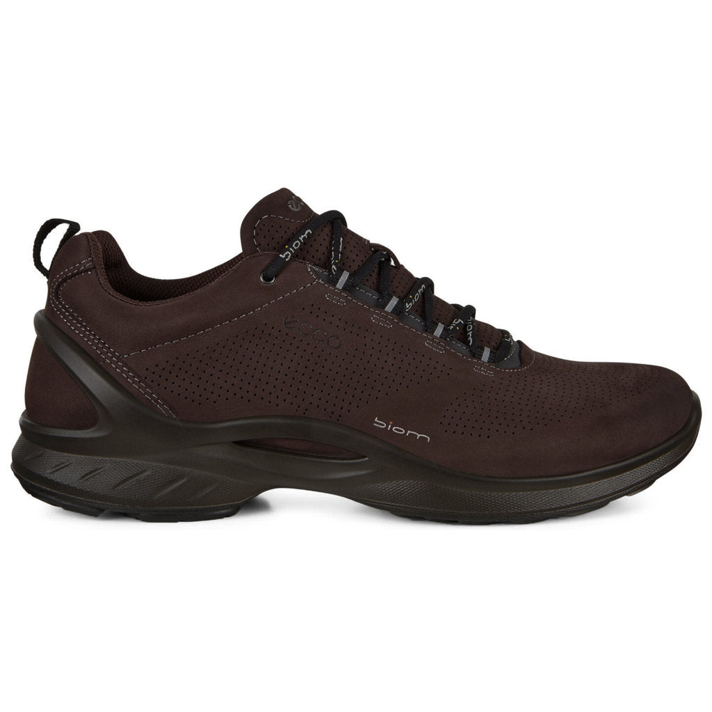 Ecco Biom Fjuel 837534 Leather Mens Trainers#color_mocha