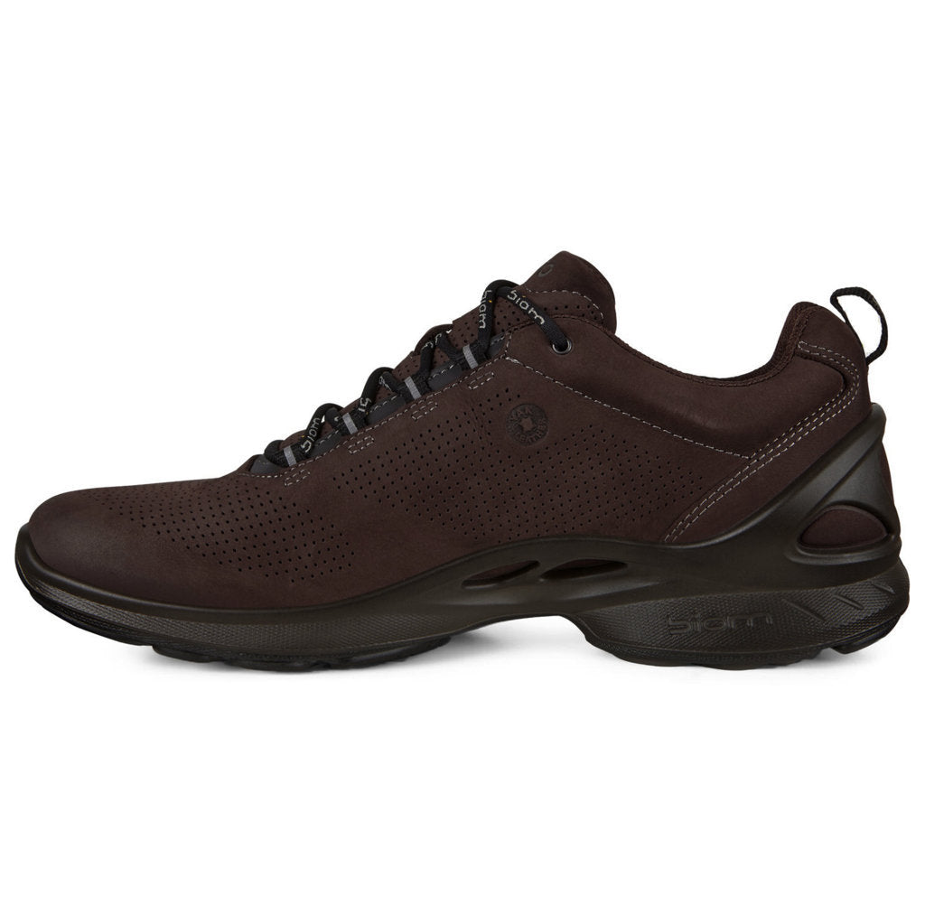 Ecco Biom Fjuel 837534 Leather Mens Trainers#color_mocha