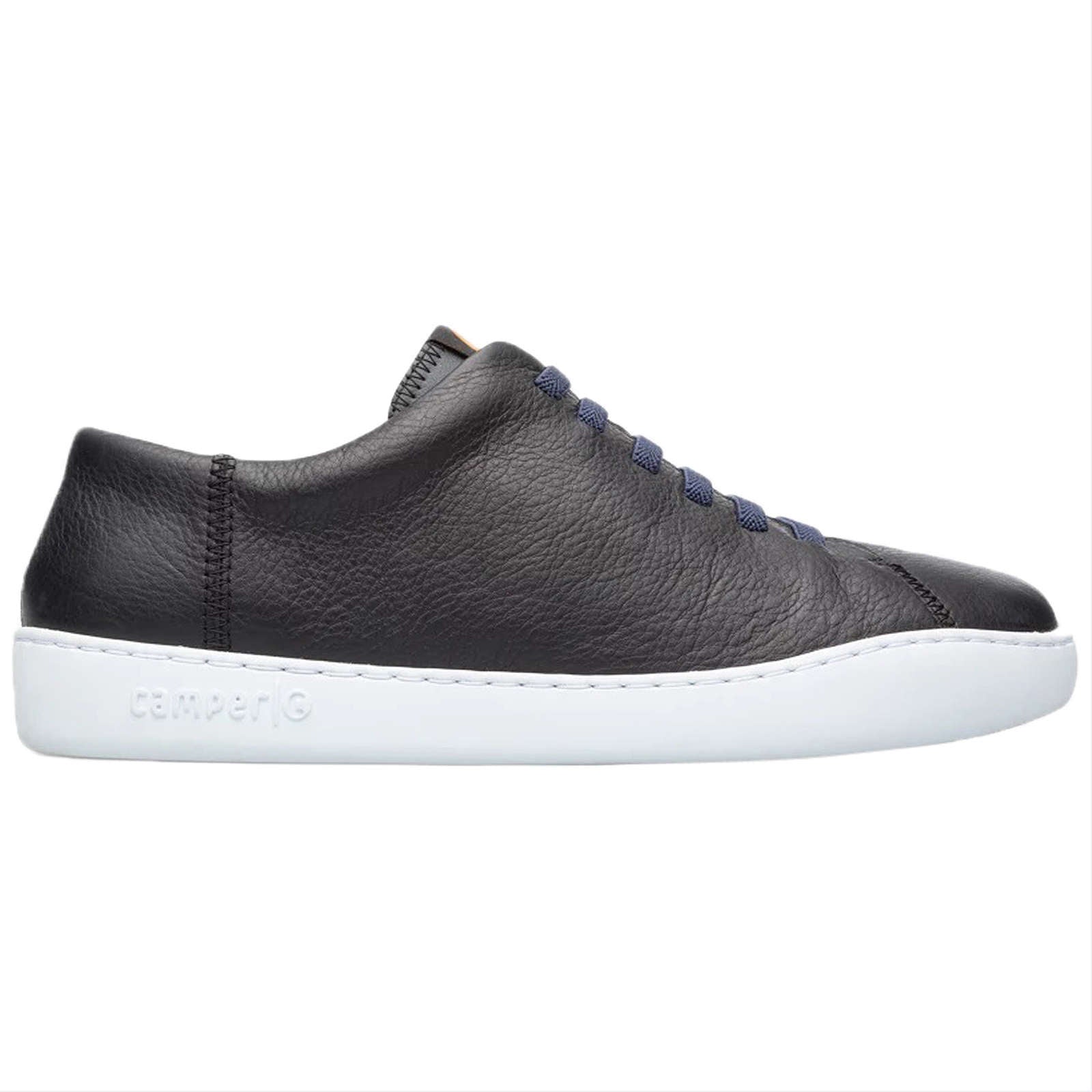 Camper Peu Touring Calfskin Leather Men's Low-Top Trainers#color_black