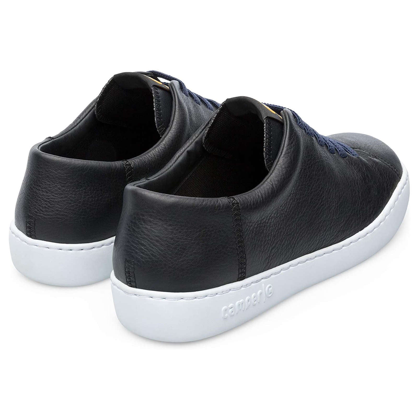 Camper Peu Touring Calfskin Leather Men's Low-Top Trainers#color_black