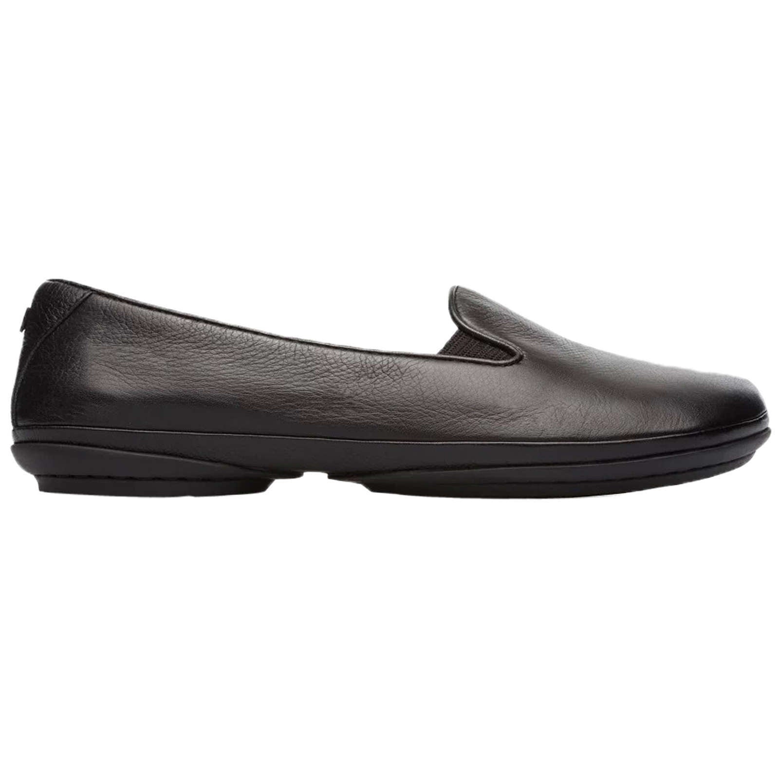 Camper Right Calfskin Leather Women's Slip-On Shoes#color_black