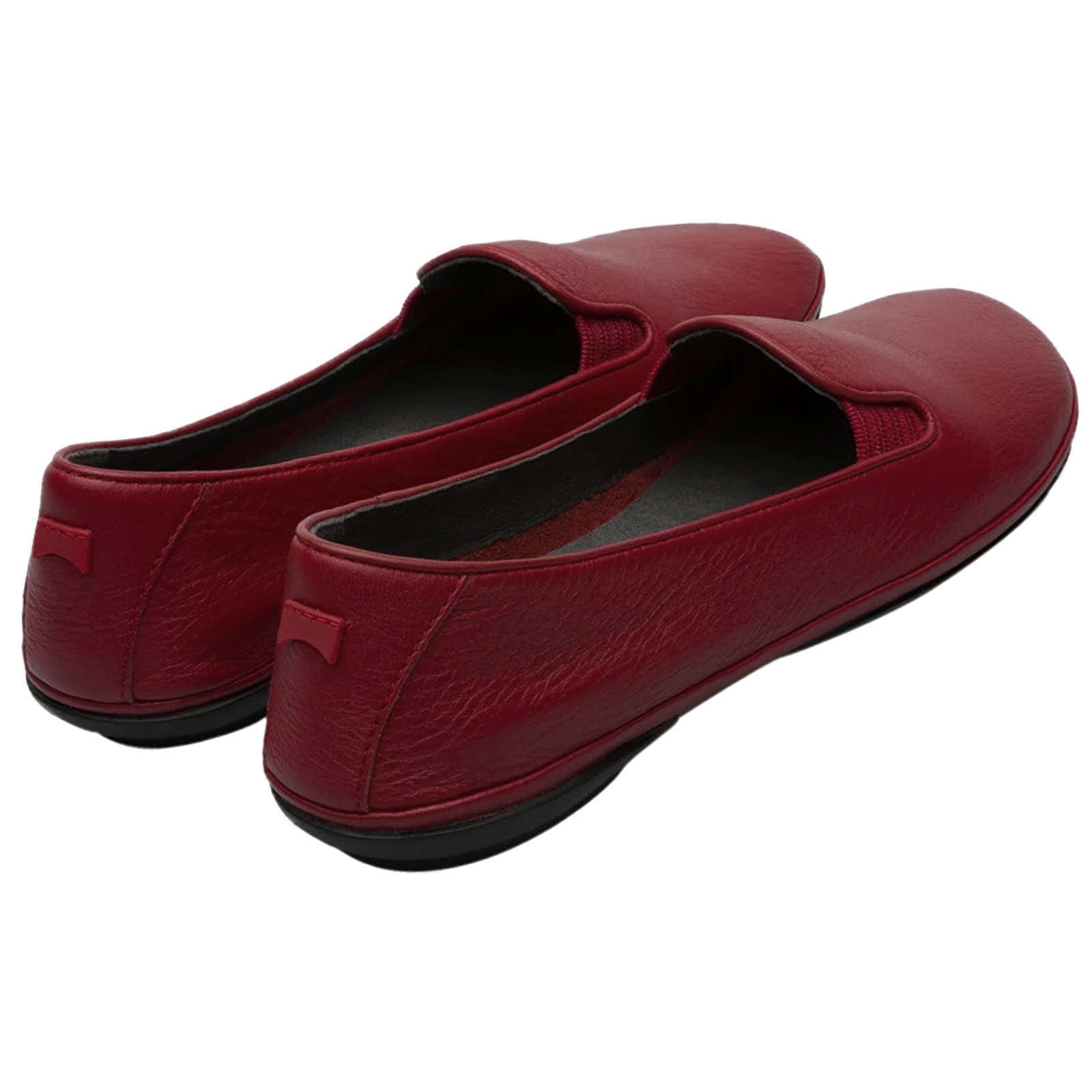 Camper Right Calfskin Leather Women's Slip-On Shoes#color_red