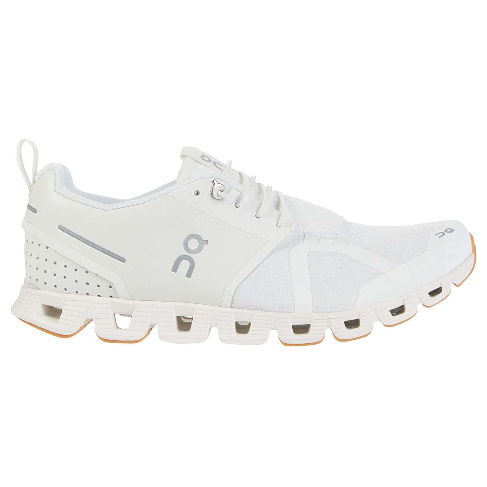 On Running Cloud Terry Textile Men's Low-Top Trainers#color_white