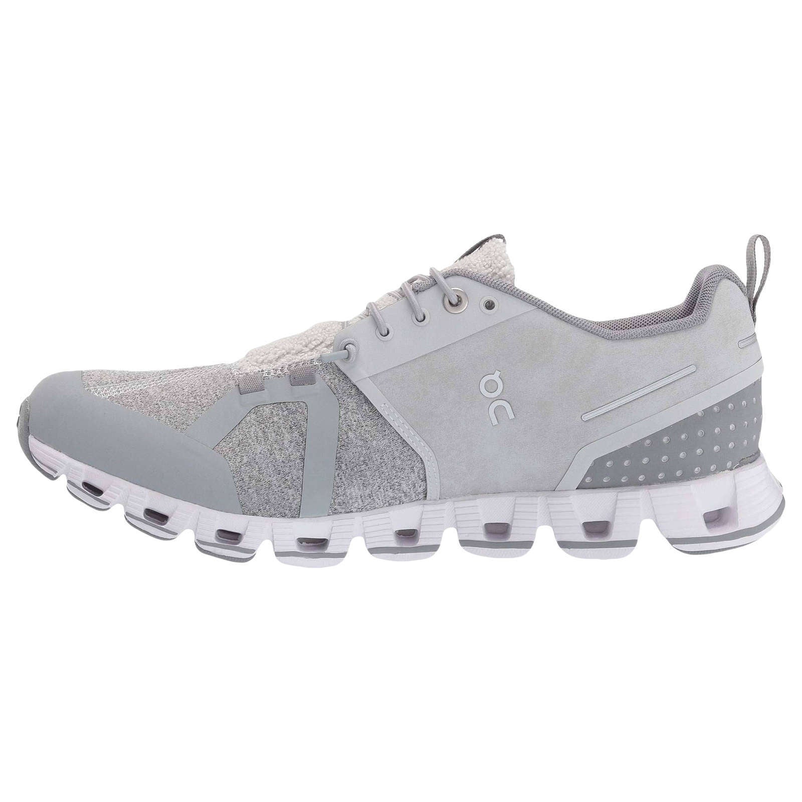 On Running Cloud Terry Textile Men's Low-Top Trainers#color_silver