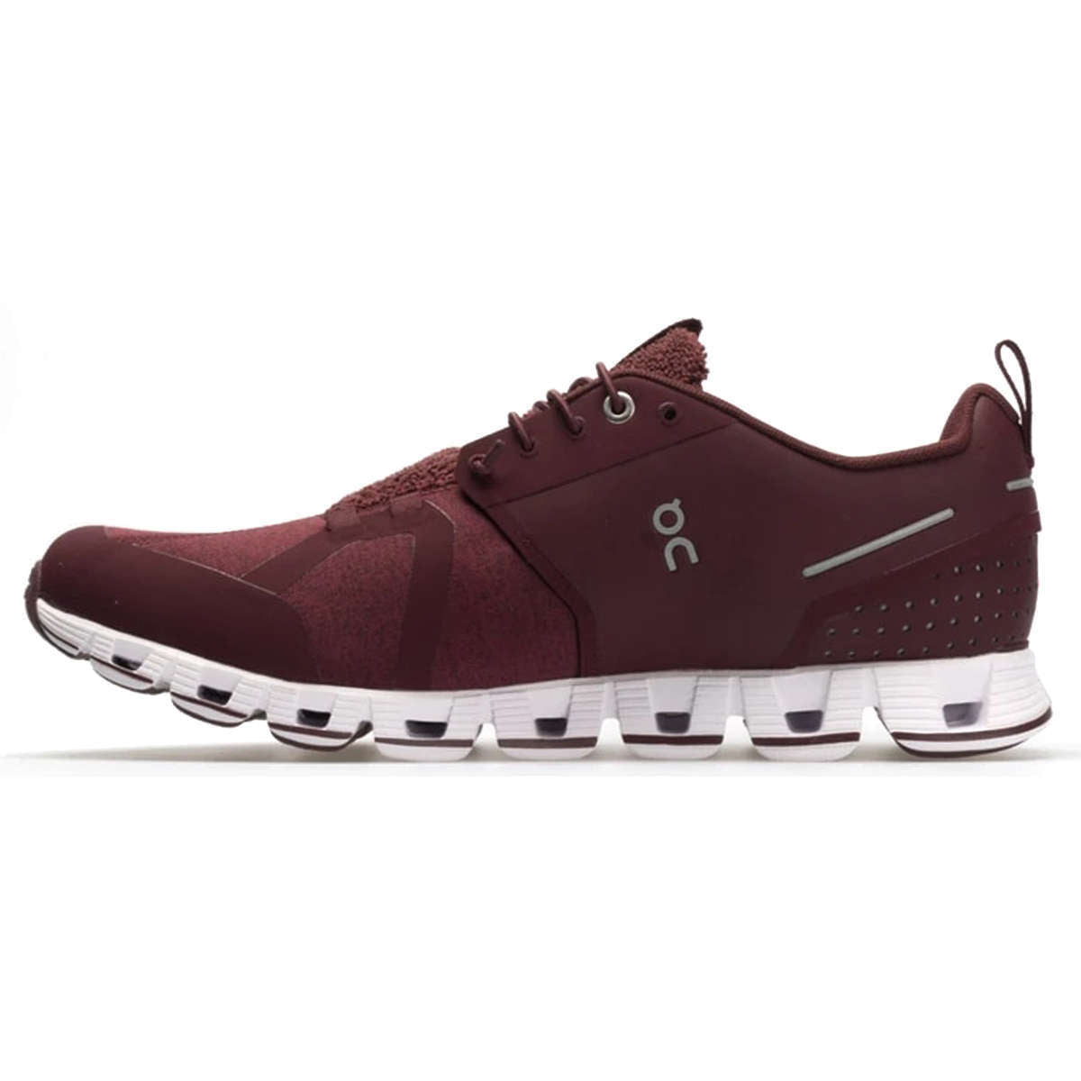 On Running Cloud Terry Textile Men's Low-Top Trainers#color_ruby