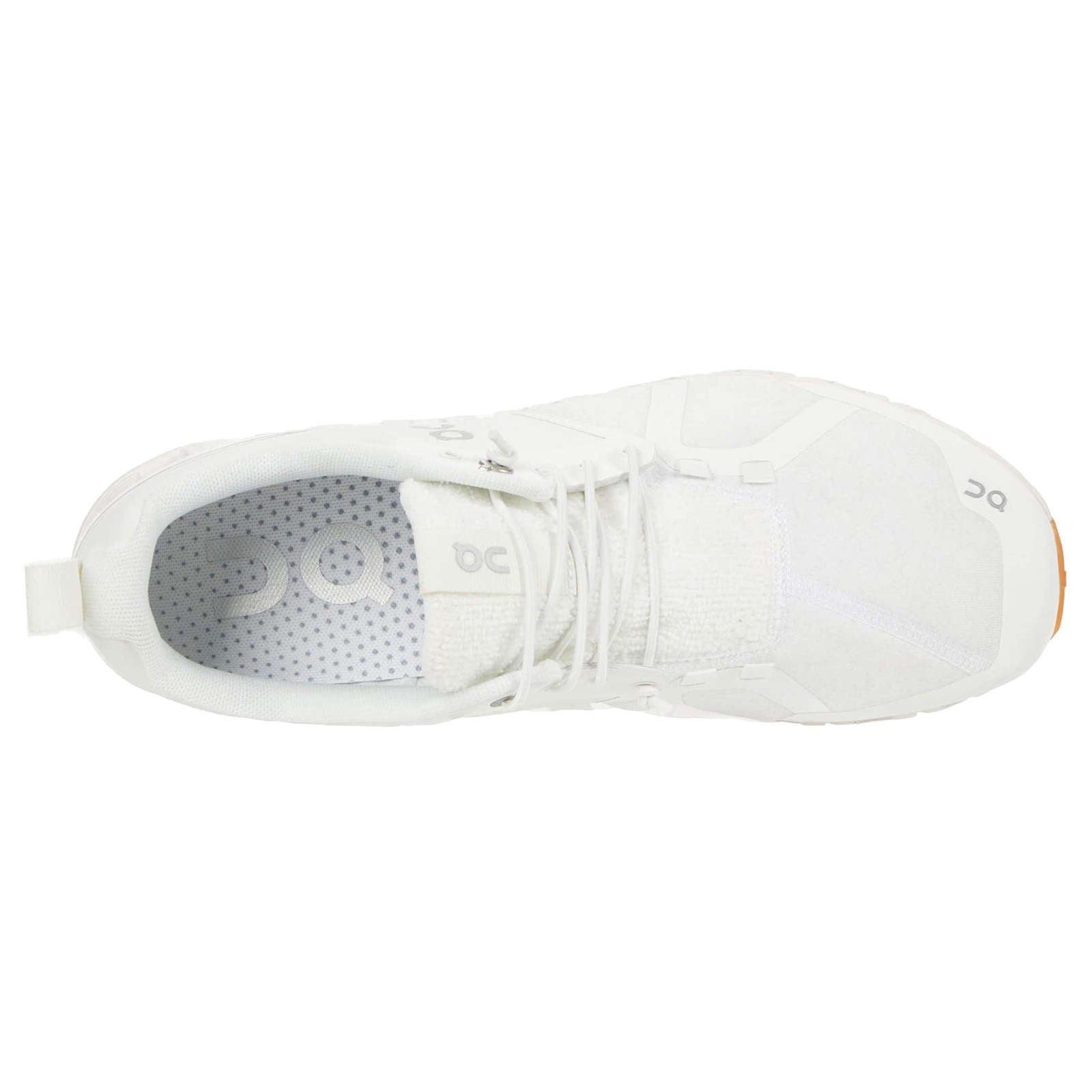 On Running Cloud Terry Textile Women's Low-Top Trainers#color_white