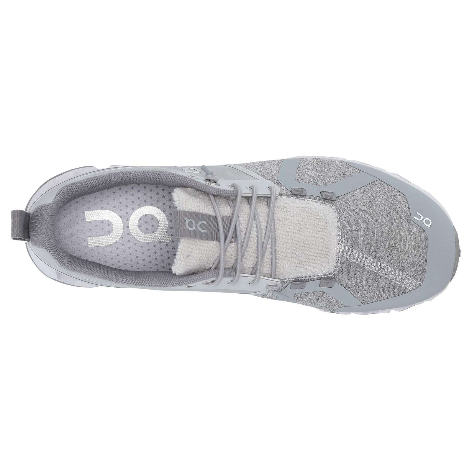 On Running Cloud Terry Textile Women's Low-Top Trainers#color_silver