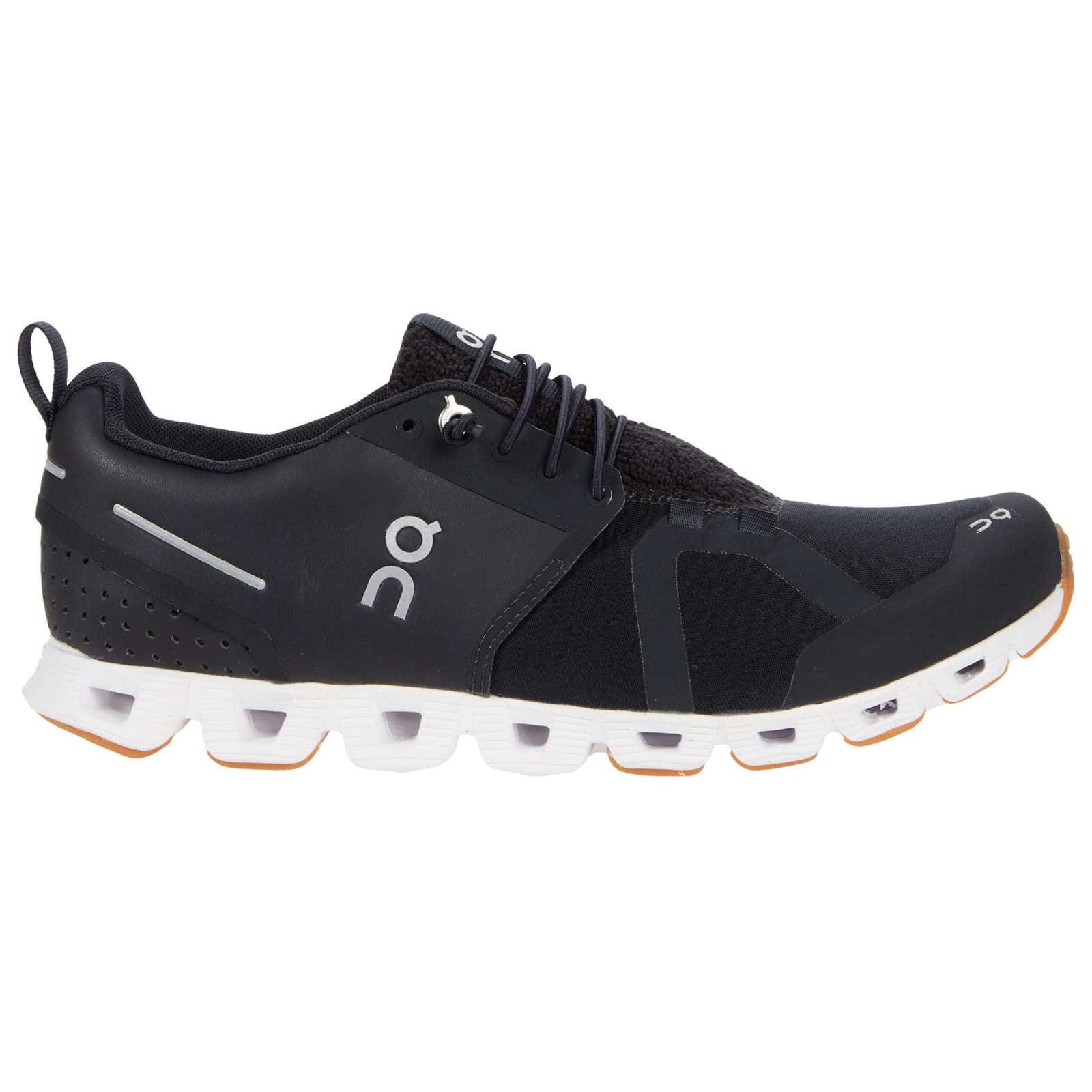 On Running Cloud Terry Textile Women's Low-Top Trainers#color_black white