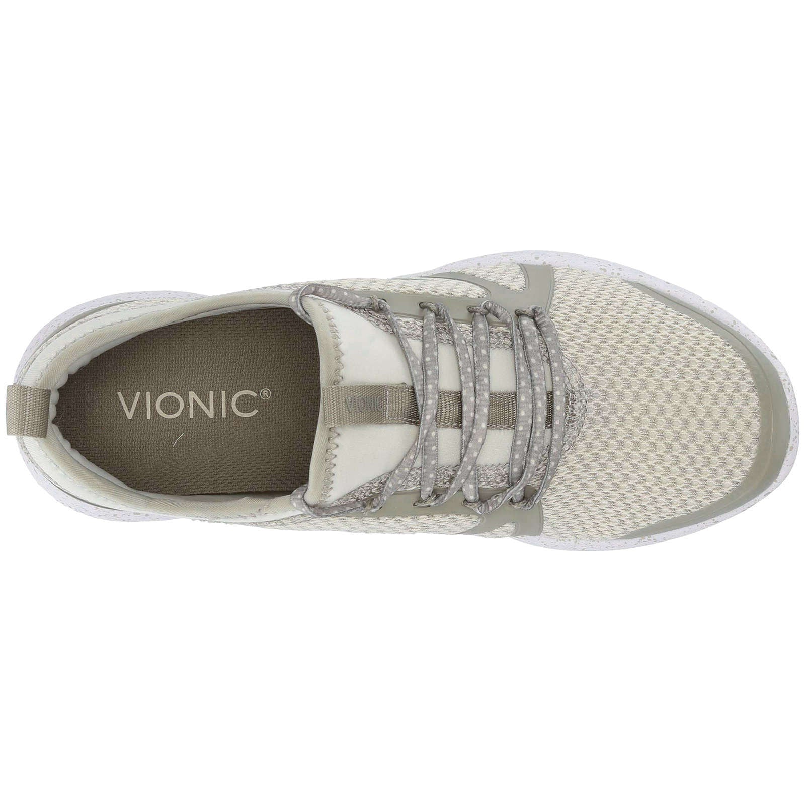 Vionic Brisk Alma Textile Synthetic Womens Trainers#color_aluminium