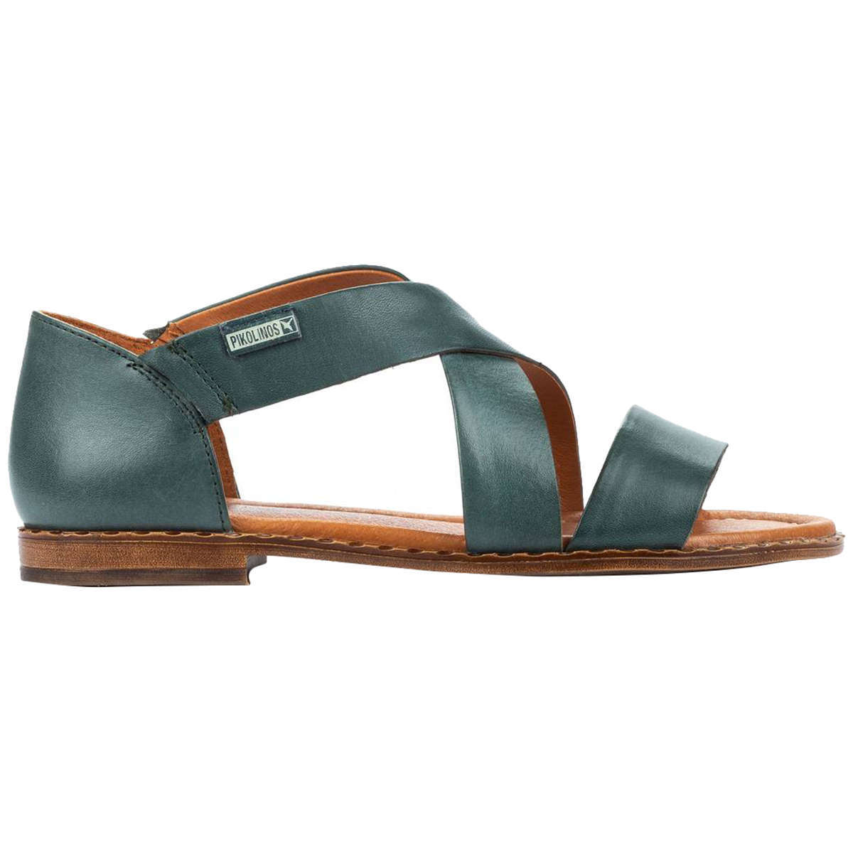 Pikolinos Algar W0X-0552 Leather Womens Sandals#color_emerald