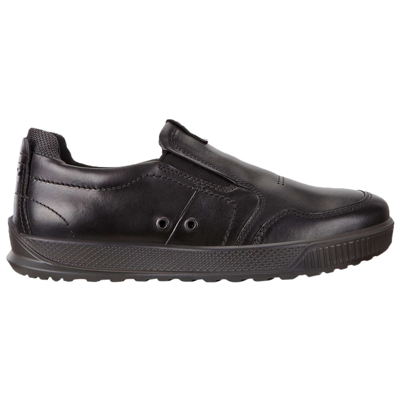 Ecco Byway 501554 Leather Mens Trainers#color_black