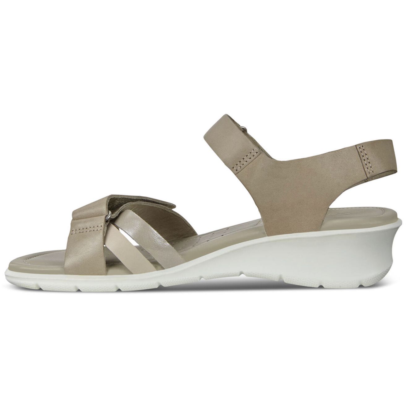 Ecco Felicia 216633 Leather Womens Sandals#color_grey rose moon rock