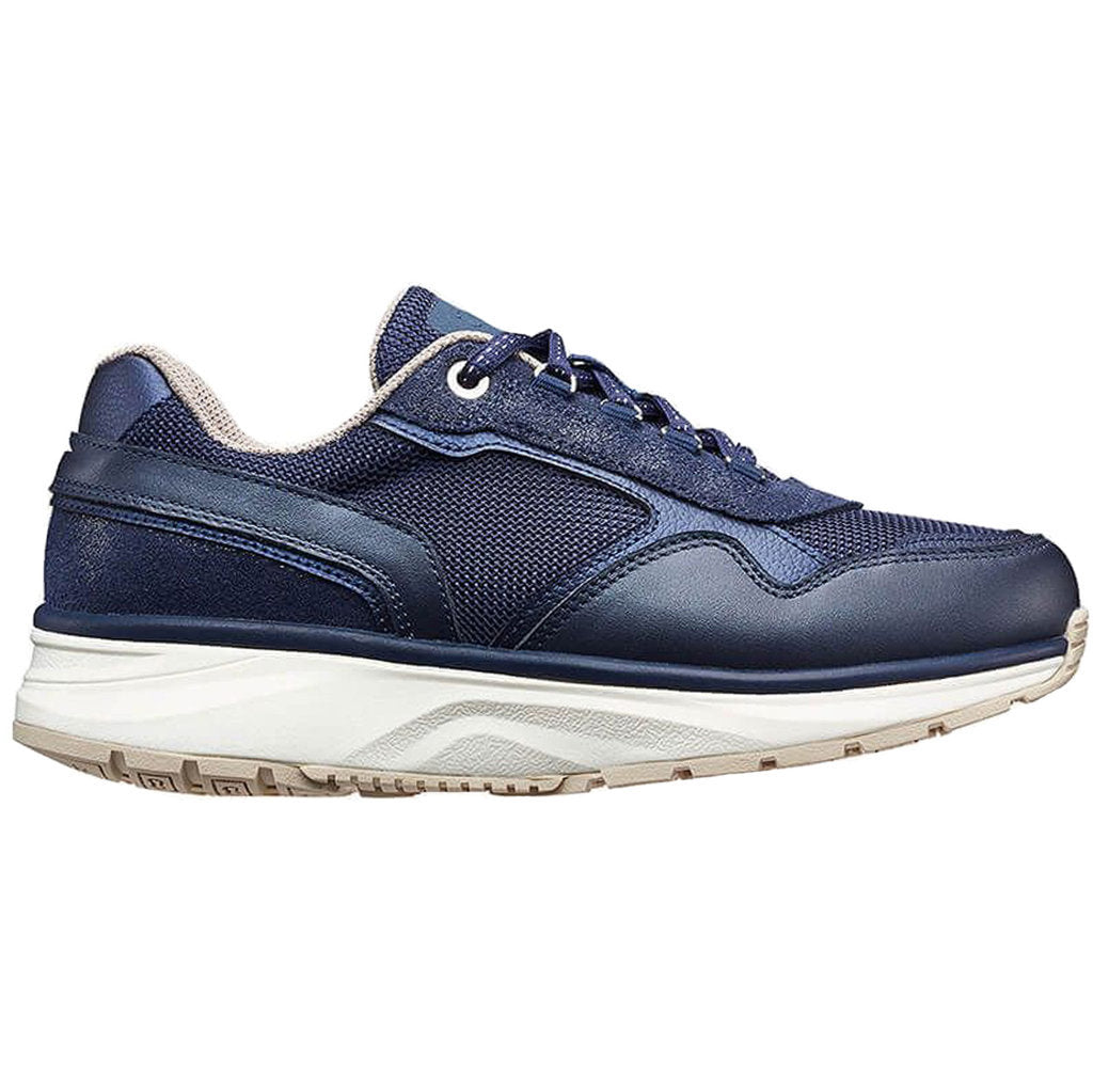 Joya Tina II Leather Textile Womens Trainers#color_dark blue