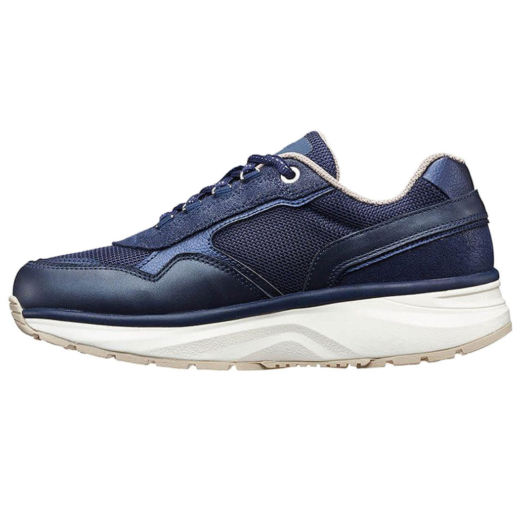 Joya Tina II Leather Textile Womens Trainers#color_dark blue