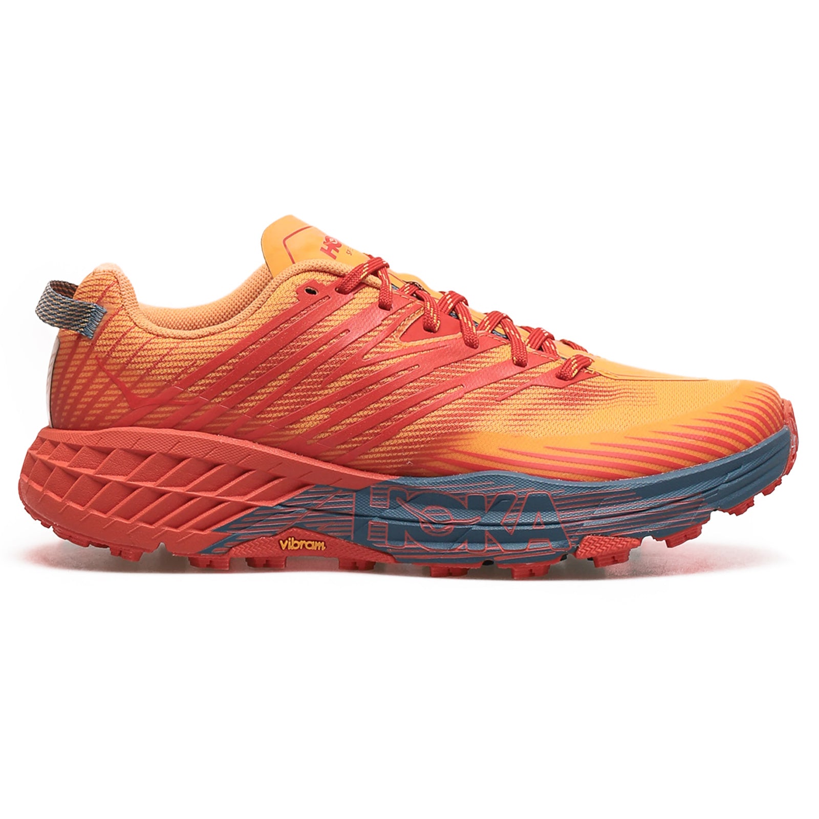 Hoka One One Speedgoat 4 Mesh Men's Low-Top Trainers#color_fiesta blazing orange