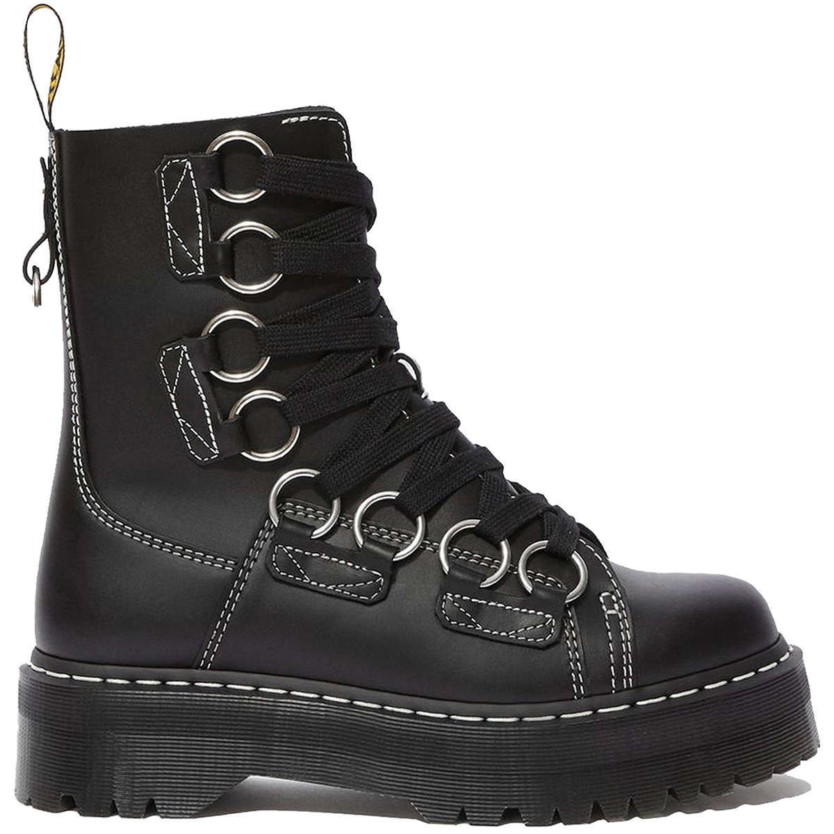 Dr. Martens Jadon XL Fine Haircell Leather Unisex Boots#color_black