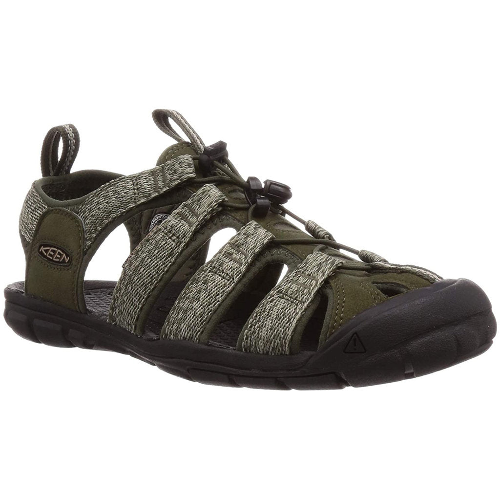 Keen Clearwater CNX Men's Waterproof Sandals#color_forest night black