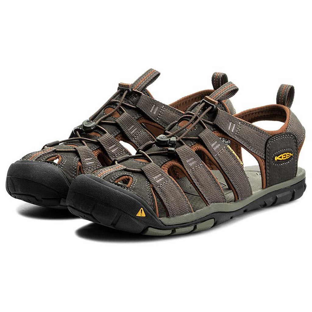 Keen Clearwater CNX Men's Waterproof Sandals#color_raven tortoise shell