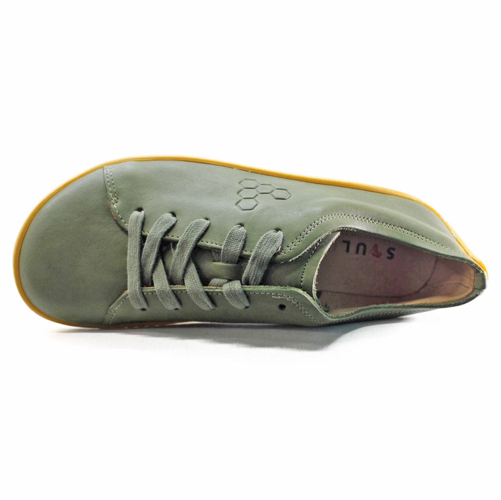 Vivobarefoot Addis Leather Womens Trainers#color_botanical green