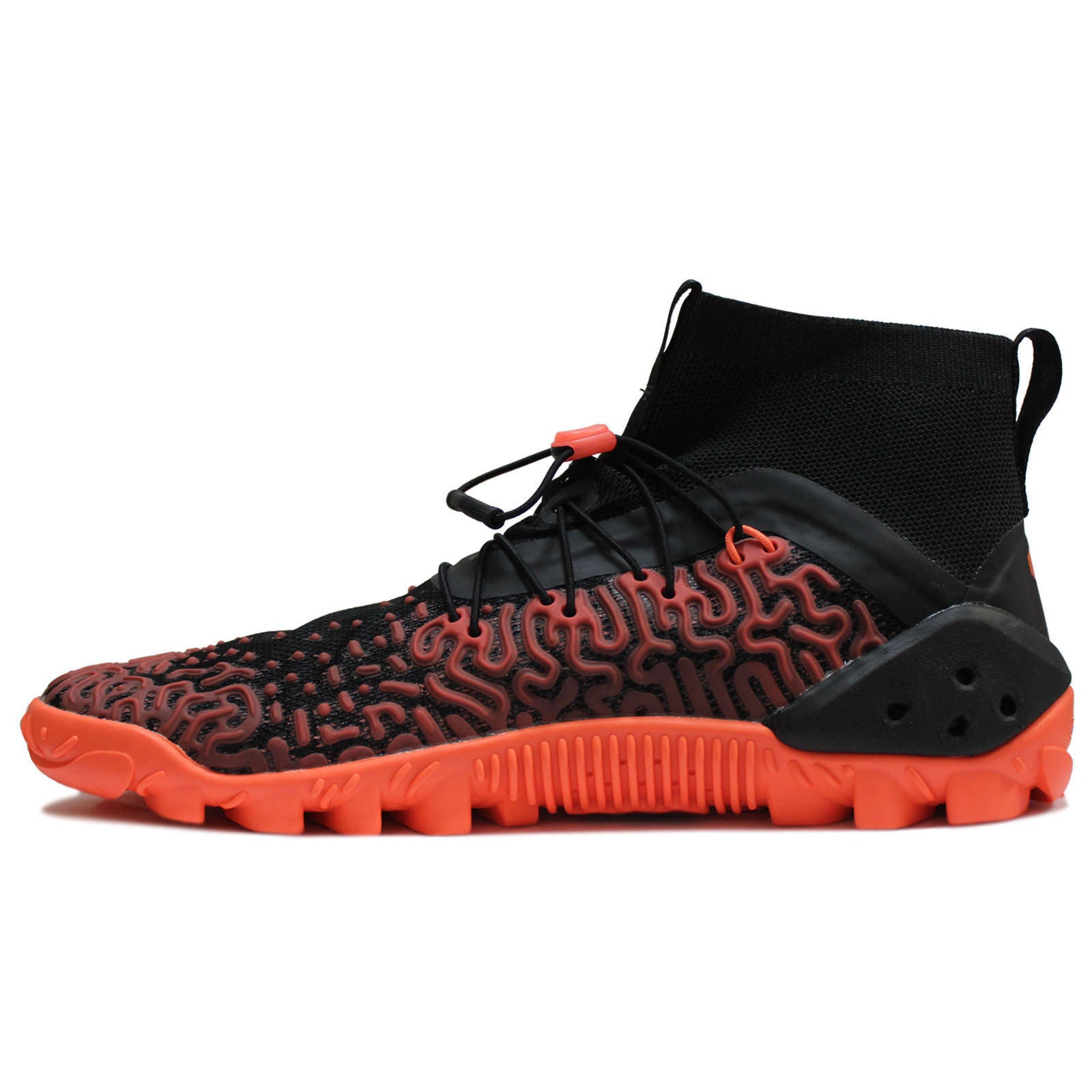 Vivobarefoot ESC Tempest Textile Womens Trainers#color_black neon coral