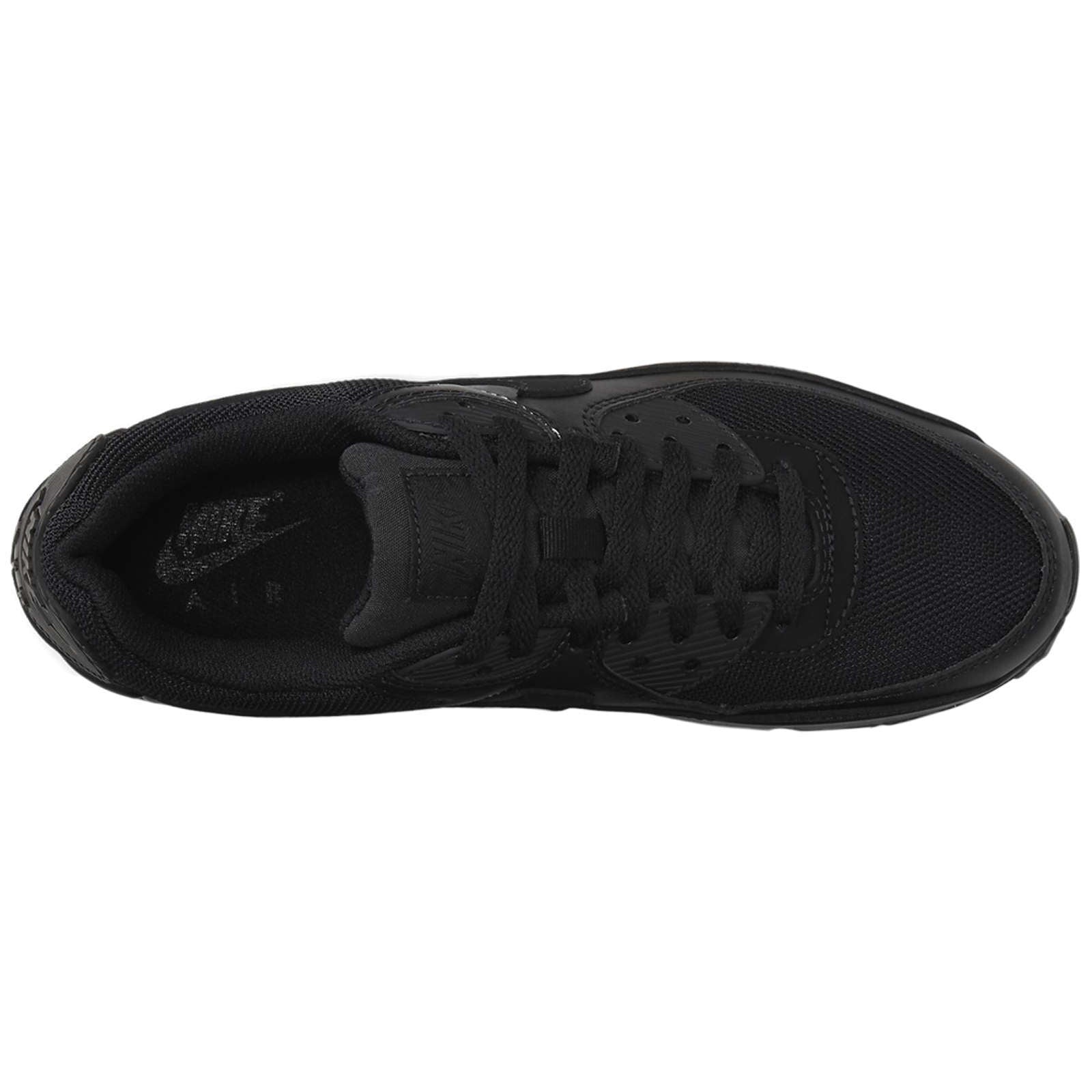 Nike Air Max 90 Textile Leather Men's Low-Top Trainers#color_black