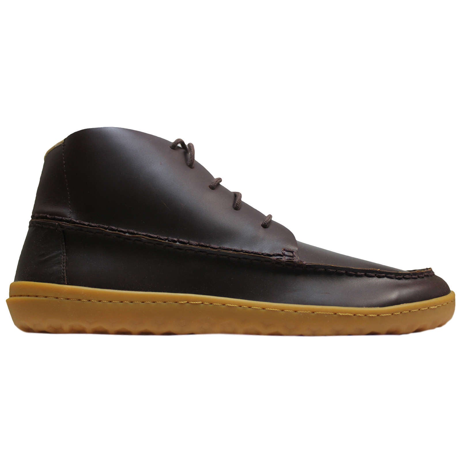 Vivobarefoot Gobi Mocc Leather Mens Trainers#color_dark brown