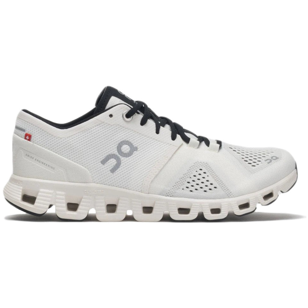 On Running Cloud X Synthetic Textile Mens Trainers#color_white black