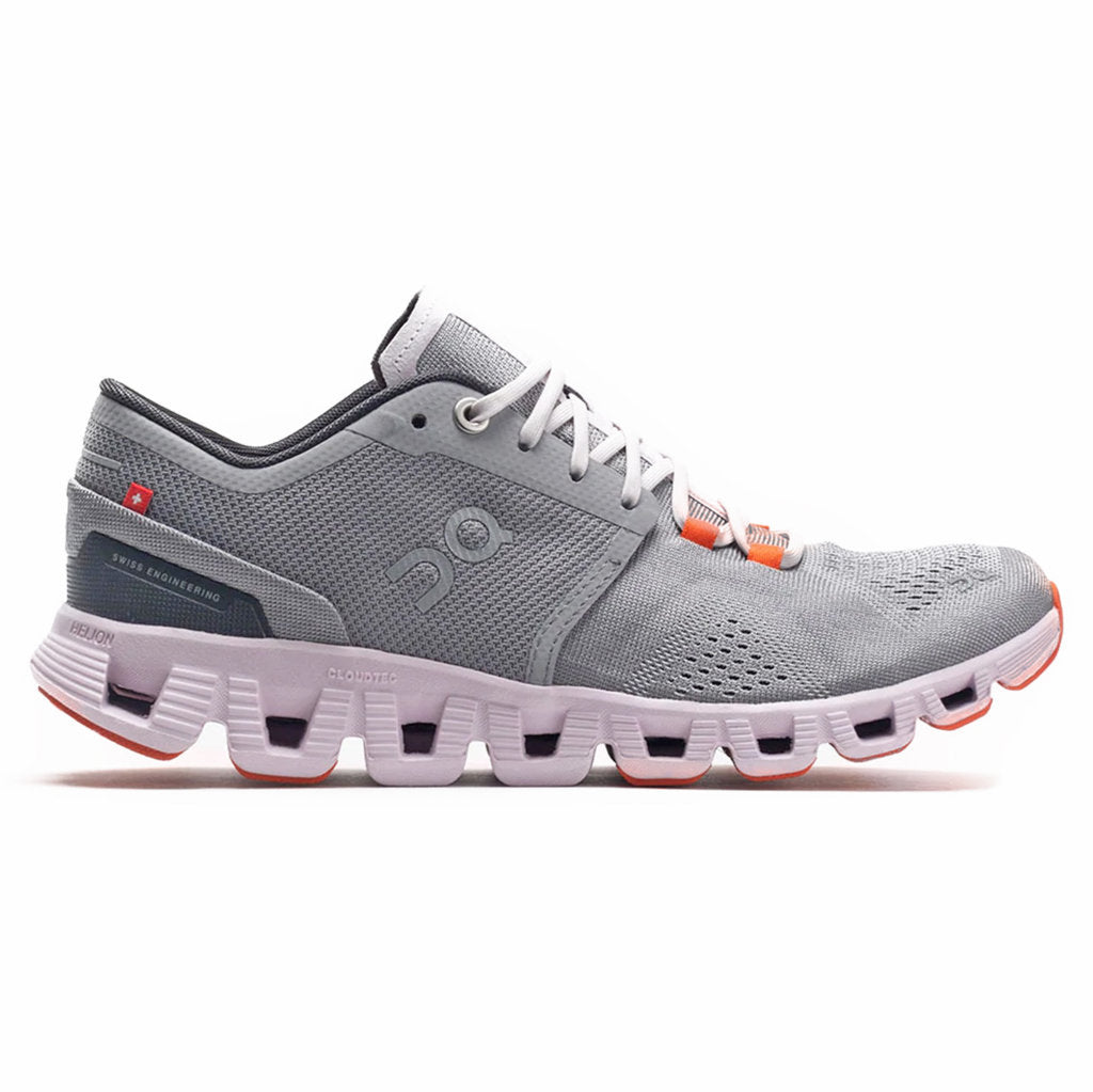 On Running Cloud X Textile Women's Low-Top Trainers#color_alloy lily