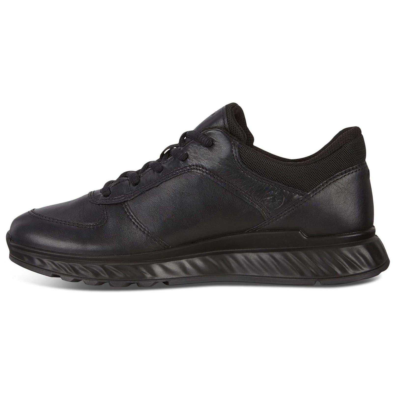 Ecco Exostride Leather Womens Shoes#color_black