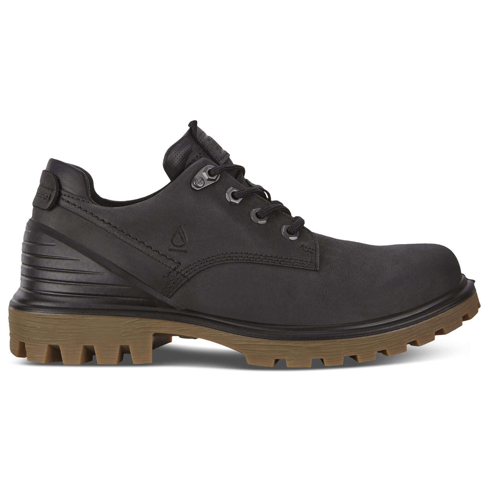 Ecco Tredtray Nubuck Mens Shoes#color_black