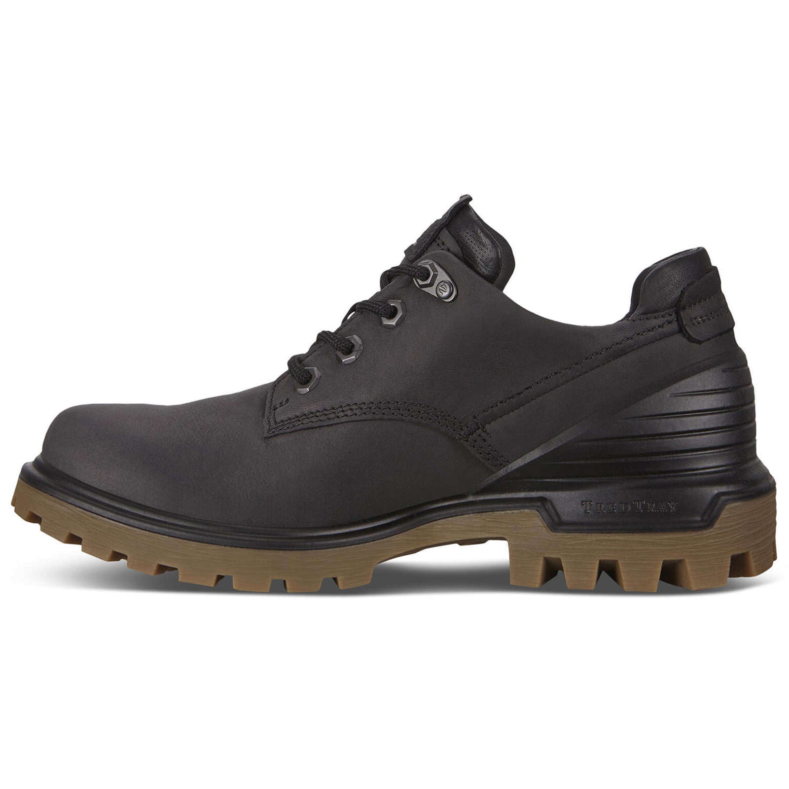 Ecco Tredtray Nubuck Mens Shoes#color_black